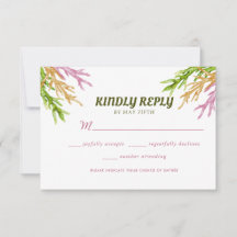 Jardin d'été Aquarelle Mariage floral