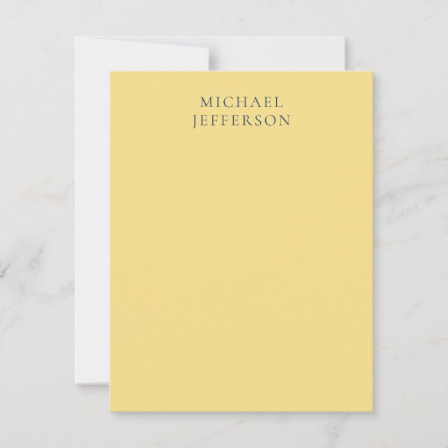 Cartons Réponse Jasmine & Slate Grey Minimalist Plain Modern Name (Devant)