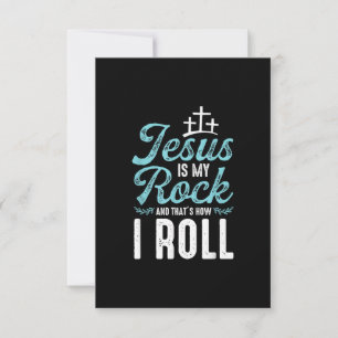 Cartons Réponse Jésus amour  Jésus est mon rocher et c'est comme ç