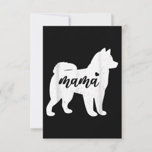 Cartons Réponse Journée des mères Husky   Cadeau à mâchoire de chi