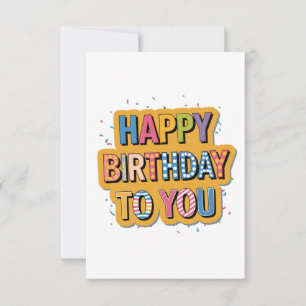 Cartons Réponse Joyeux Anniversaire Motif