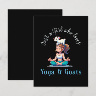 Cartons Réponse Juste une fille qui aime le yoga et les chèvres