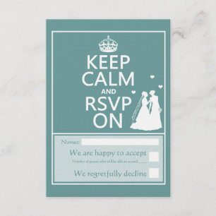 Cartons Réponse Keep Calm and Please