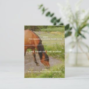 Cartons Réponse L'année du Cheval, citation 2026