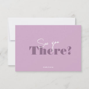 Cartons Réponse Lavande et lilas minimaliste Mariage moderne