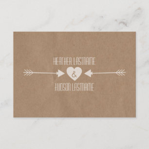 Cartons Réponse Le papier Brown a inspiré les flèches blanches