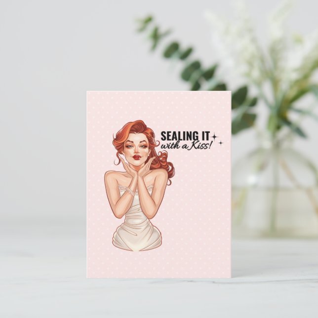 Cartons Réponse Le sceller avec un baiser ! (Debout devant)