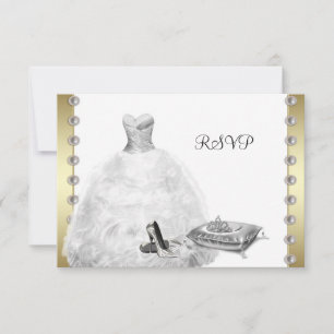 Cartons Réponse Le talon haut blanc de robe de boule chausse