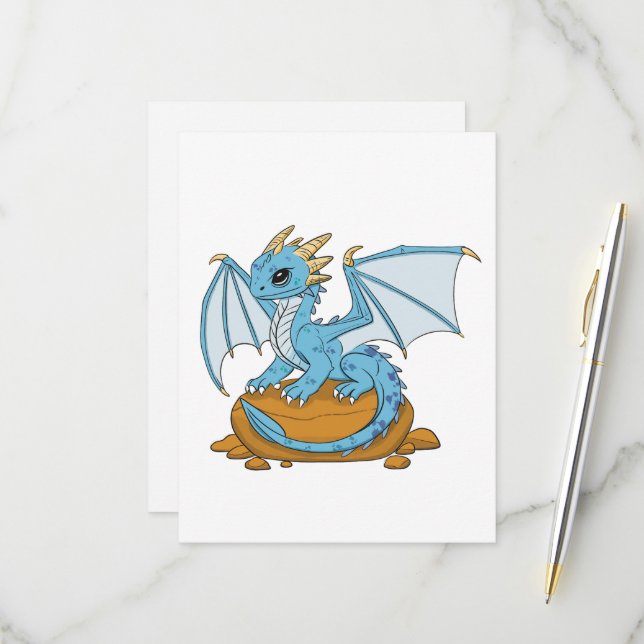 Cartons Réponse Little Blue Dragon (Devant/Arrière en situation)