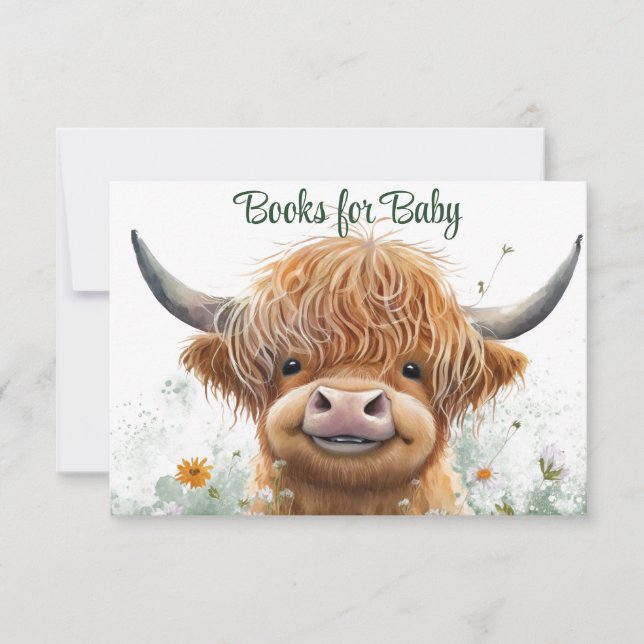 Cartons Réponse Livres de verdure de vache Highland pour bébé (Devant)