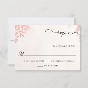Cartons Réponse Long Tulle Regal Royal Glam Blush Mariage rose