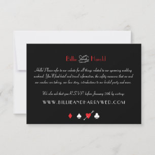 Cartons Réponse Love Struck Las Vegas Mariage Information sur le s