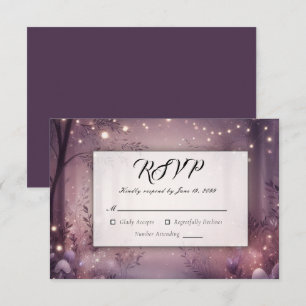 Cartons Réponse Lumières de Fées dans un Mariage avec Bois Lumineu