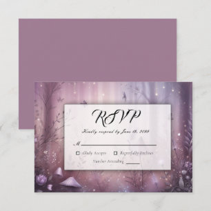Cartons Réponse Lumières Magiques de Fée de Lavande pour Mariage