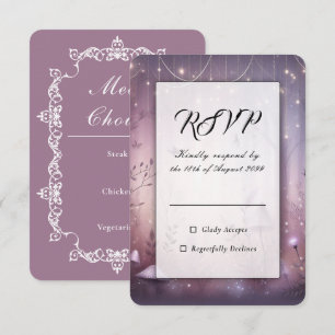 Cartons Réponse Lumières Magiques de Fée de Lavande pour Mariage