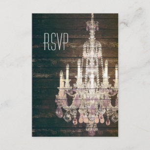 Cartons Réponse Lustre en bois de grange vintage épousant la