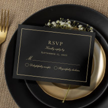 Luxe Classique Elegant Classy Black Gold