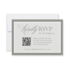 Luxe classique | Élégant Mariage de code QR Sage G