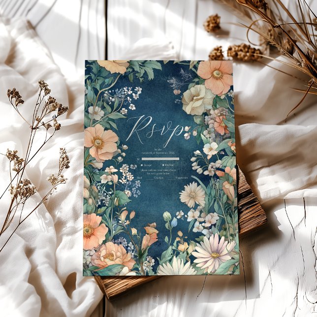 Cartons Réponse Luxueux Victorian Royal Elegance Mariage (Créateur téléchargé)