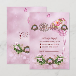 Cartons Réponse Magnifique Callas Lily rose