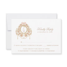 Mariage à monogramme de rose rococo français