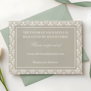 Cartons Réponse Mariage au Domaine du Jardin Sage