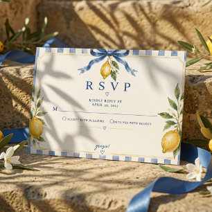 Cartons Réponse Mariage aux Citrons Italiens 
