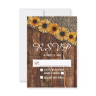 Mariage campagnard de tournesol de Burlap en bois 