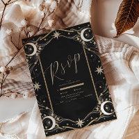 Mariage Céleste Lune Étoiles Vintage
