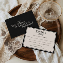Mariage Crème Noir Élégant Intemporel