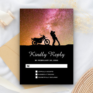 Cartons Réponse Mariage crépusculaire romantique de couples de