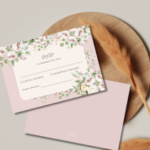 Mariage d'aquarelle fleurie rose duveteuse