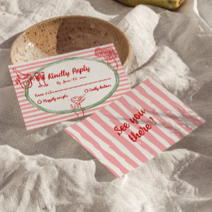 Cartons Réponse Mariage de cadre original peint à la main