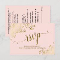 Mariage de calligraphie élégant à dentelle rose et