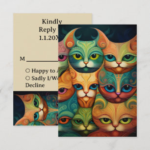 Cartons Réponse Mariage de chats