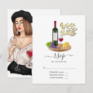 Cartons Réponse Mariage de dégustation de vins français