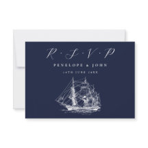 Mariage de destination naval bleu marine