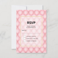 Mariage de Motif de luxe Pink Tufted Diamond