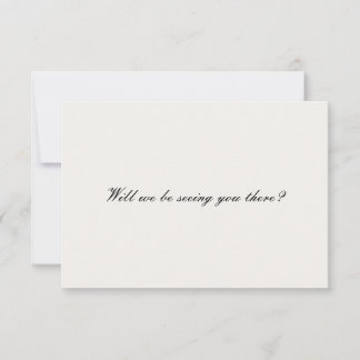 Cartons Réponse Mariage de script moderne classique