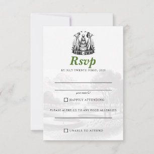 Cartons Réponse Mariage des Brides de golf