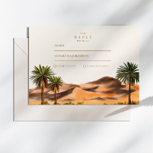 Cartons Réponse Mariage du désert peint