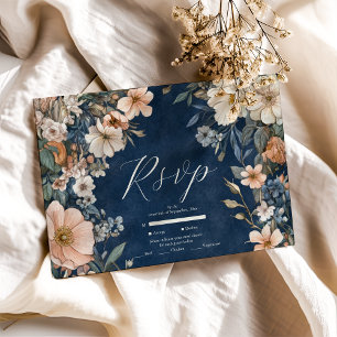 Cartons Réponse Mariage Élégance Royale Victorienne 