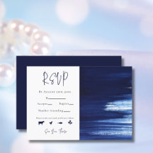Mariage élégant blanc et marine à l'aquarelle