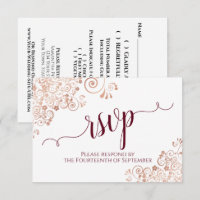 Mariage Élégant Rose Gold et Calligraphie Bourguig