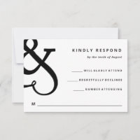 Mariage Fantaisie Ampersand | Noir et Blanc
