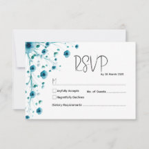 Mariage floral blanc et bleu moderne