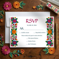 Mariage Floral Broderie Colorée Fiesta Mexicaine