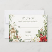 Mariage Floral de Noël Élégant