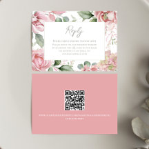 Mariage Floral Élégant Rose Tendue