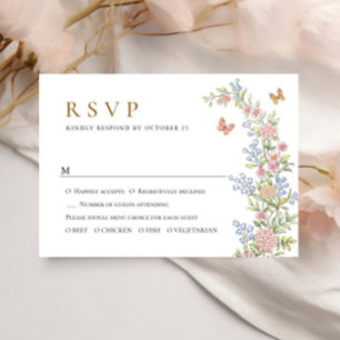 Cartons Réponse Mariage floral orange Grace Pastel Blush